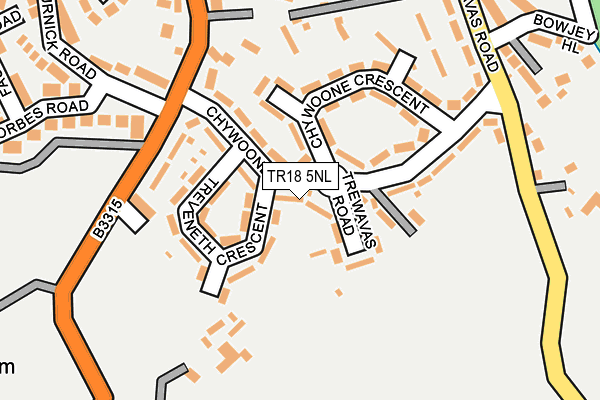 TR18 5NL map - OS OpenMap – Local (Ordnance Survey)