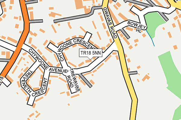 TR18 5NN map - OS OpenMap – Local (Ordnance Survey)