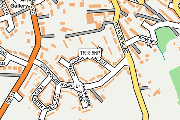 TR18 5NP map - OS OpenMap – Local (Ordnance Survey)