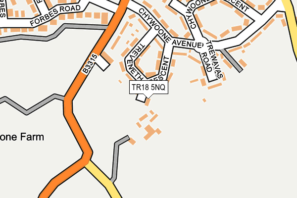 TR18 5NQ map - OS OpenMap – Local (Ordnance Survey)