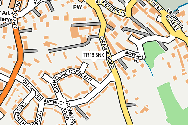 TR18 5NX map - OS OpenMap – Local (Ordnance Survey)