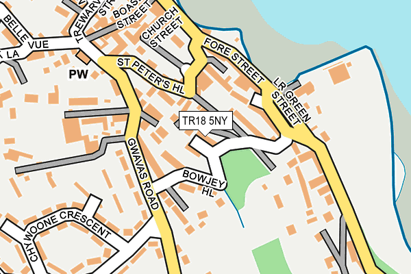 TR18 5NY map - OS OpenMap – Local (Ordnance Survey)