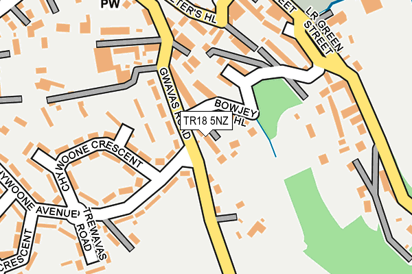 TR18 5NZ map - OS OpenMap – Local (Ordnance Survey)