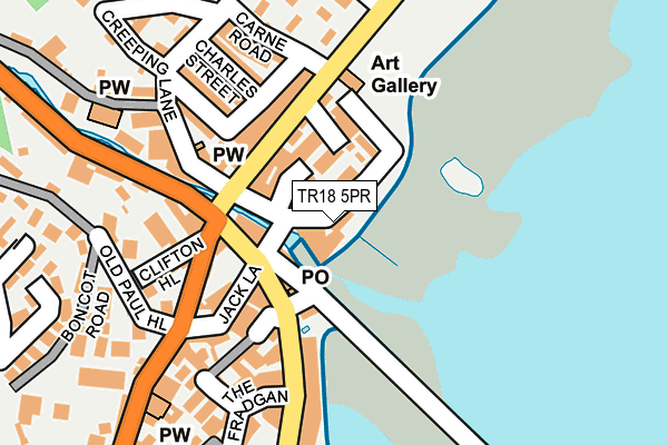 TR18 5PR map - OS OpenMap – Local (Ordnance Survey)