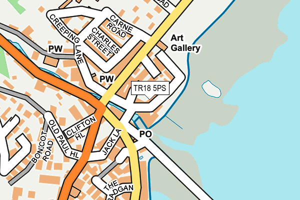 TR18 5PS map - OS OpenMap – Local (Ordnance Survey)