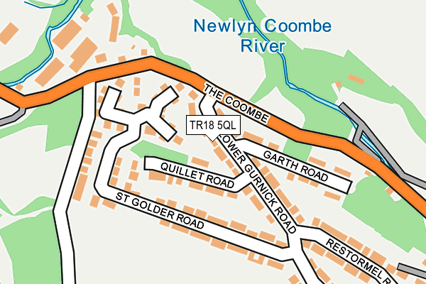 TR18 5QL map - OS OpenMap – Local (Ordnance Survey)