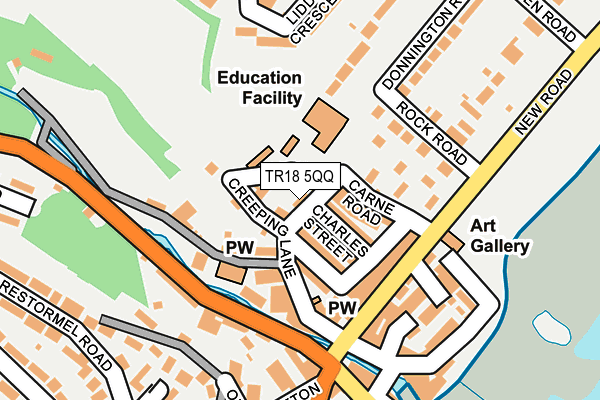 TR18 5QQ map - OS OpenMap – Local (Ordnance Survey)