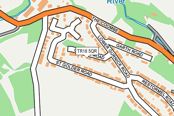 TR18 5QR map - OS OpenMap – Local (Ordnance Survey)