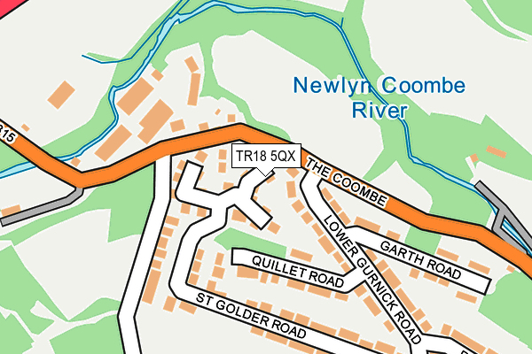 TR18 5QX map - OS OpenMap – Local (Ordnance Survey)