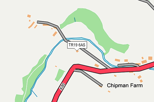 TR19 6AS map - OS OpenMap – Local (Ordnance Survey)