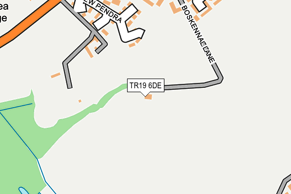 TR19 6DE map - OS OpenMap – Local (Ordnance Survey)