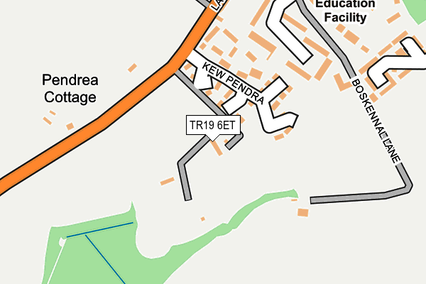 TR19 6ET map - OS OpenMap – Local (Ordnance Survey)