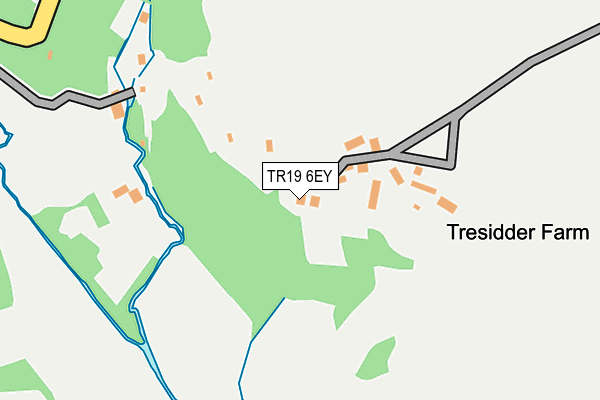 TR19 6EY map - OS OpenMap – Local (Ordnance Survey)
