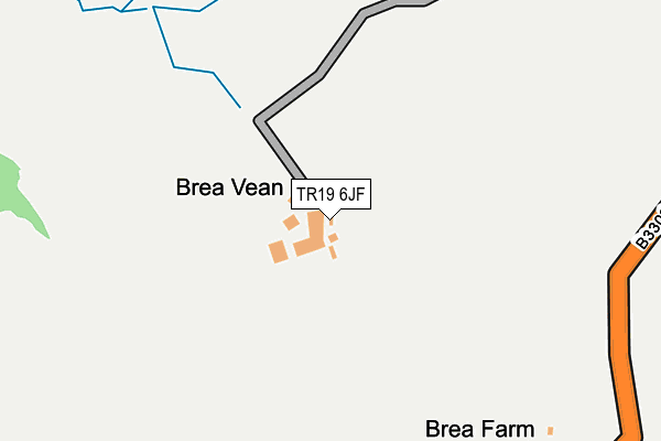 TR19 6JF map - OS OpenMap – Local (Ordnance Survey)