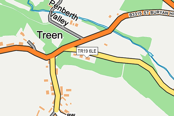 TR19 6LE map - OS OpenMap – Local (Ordnance Survey)