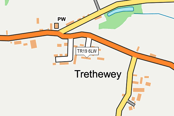 TR19 6LW map - OS OpenMap – Local (Ordnance Survey)