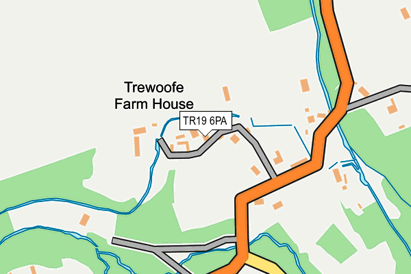 TR19 6PA map - OS OpenMap – Local (Ordnance Survey)