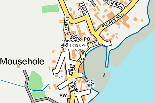 TR19 6PF map - OS OpenMap – Local (Ordnance Survey)