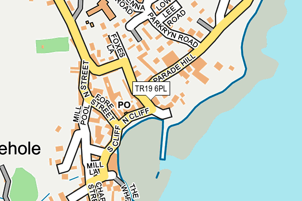 TR19 6PL map - OS OpenMap – Local (Ordnance Survey)