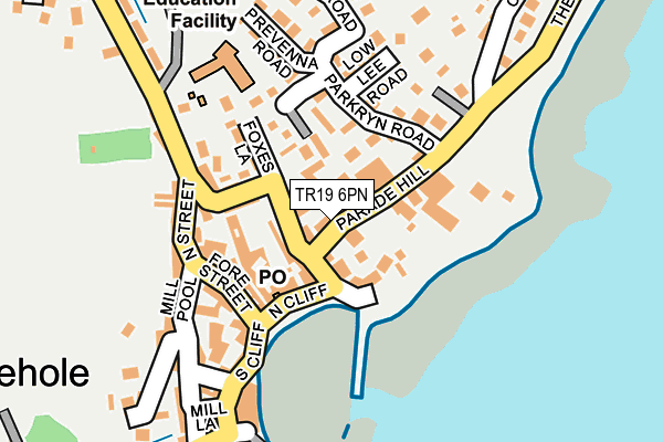 TR19 6PN map - OS OpenMap – Local (Ordnance Survey)