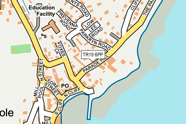 TR19 6PP map - OS OpenMap – Local (Ordnance Survey)