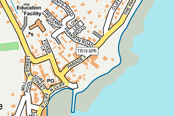 TR19 6PR map - OS OpenMap – Local (Ordnance Survey)