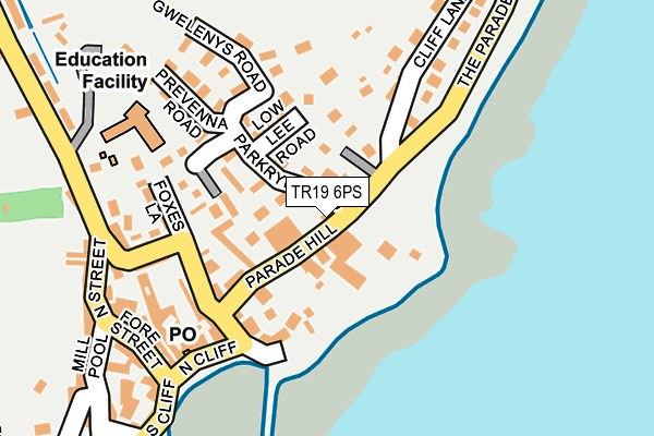 TR19 6PS map - OS OpenMap – Local (Ordnance Survey)