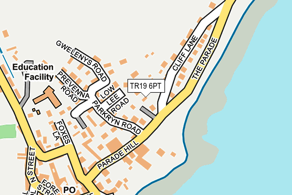 TR19 6PT map - OS OpenMap – Local (Ordnance Survey)