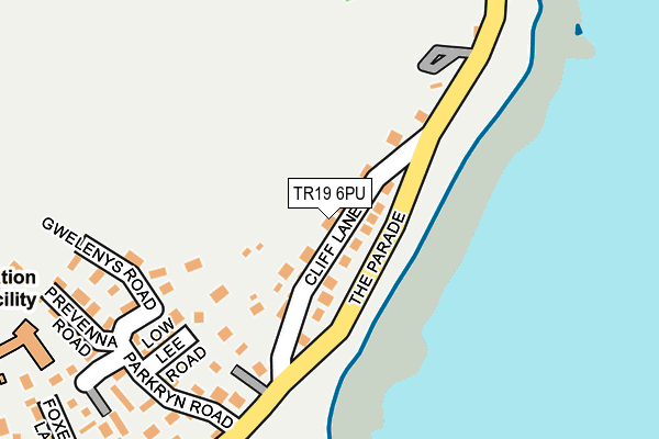 TR19 6PU map - OS OpenMap – Local (Ordnance Survey)