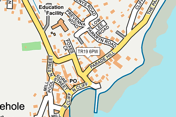 TR19 6PW map - OS OpenMap – Local (Ordnance Survey)