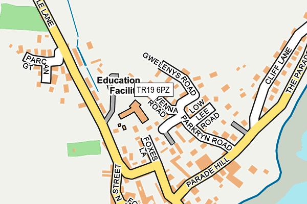 TR19 6PZ map - OS OpenMap – Local (Ordnance Survey)