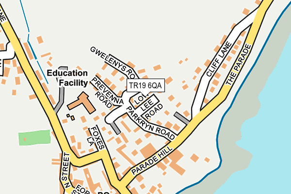 TR19 6QA map - OS OpenMap – Local (Ordnance Survey)