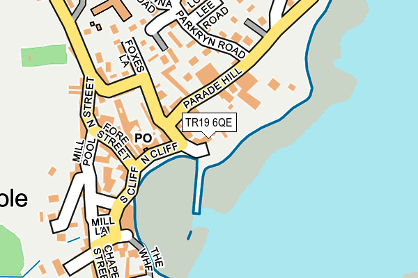 TR19 6QE map - OS OpenMap – Local (Ordnance Survey)