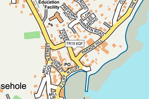 TR19 6QF map - OS OpenMap – Local (Ordnance Survey)