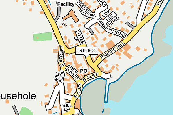 TR19 6QG map - OS OpenMap – Local (Ordnance Survey)