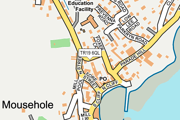 TR19 6QL map - OS OpenMap – Local (Ordnance Survey)