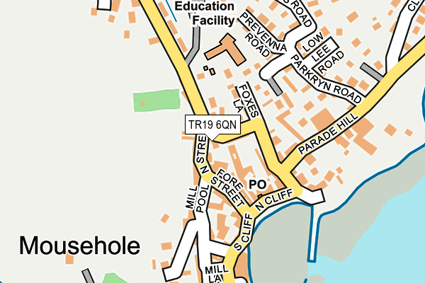 TR19 6QN map - OS OpenMap – Local (Ordnance Survey)