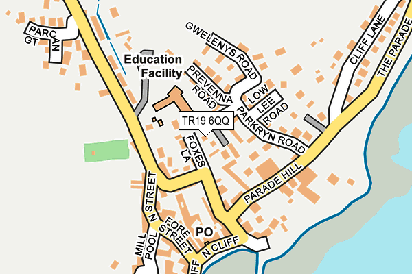 TR19 6QQ map - OS OpenMap – Local (Ordnance Survey)