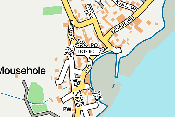 TR19 6QU map - OS OpenMap – Local (Ordnance Survey)