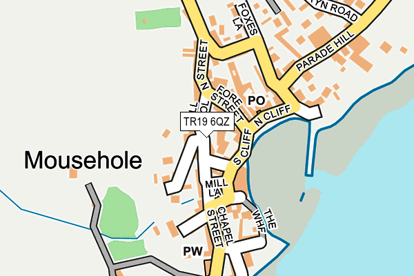 TR19 6QZ map - OS OpenMap – Local (Ordnance Survey)