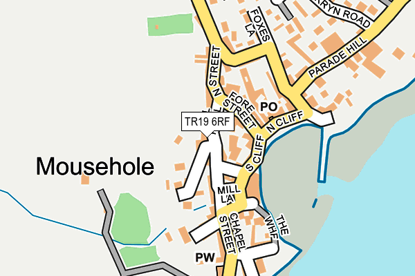 TR19 6RF map - OS OpenMap – Local (Ordnance Survey)
