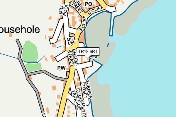 TR19 6RT map - OS OpenMap – Local (Ordnance Survey)