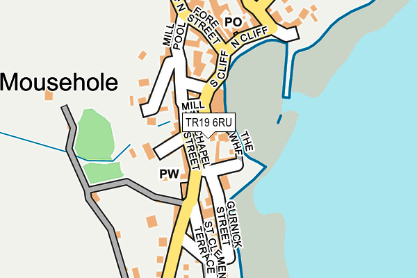 TR19 6RU map - OS OpenMap – Local (Ordnance Survey)