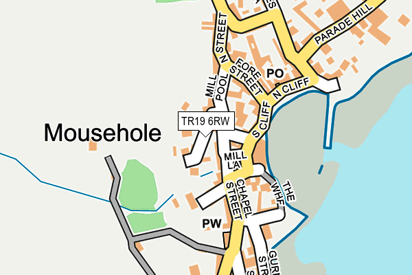 TR19 6RW map - OS OpenMap – Local (Ordnance Survey)