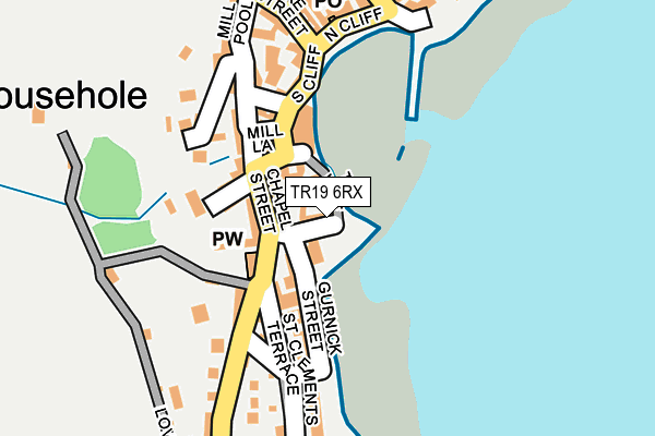 TR19 6RX map - OS OpenMap – Local (Ordnance Survey)