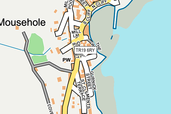 TR19 6RY map - OS OpenMap – Local (Ordnance Survey)