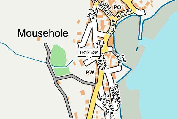 TR19 6SA map - OS OpenMap – Local (Ordnance Survey)