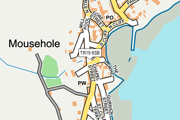 TR19 6SB map - OS OpenMap – Local (Ordnance Survey)