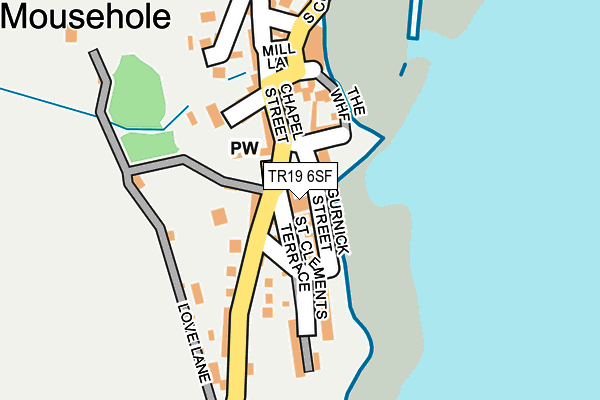 TR19 6SF map - OS OpenMap – Local (Ordnance Survey)