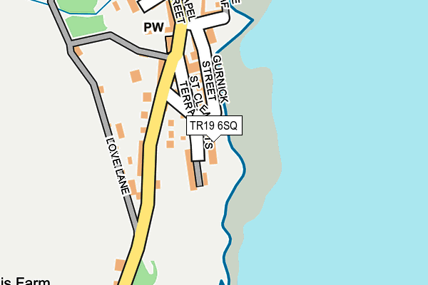 TR19 6SQ map - OS OpenMap – Local (Ordnance Survey)